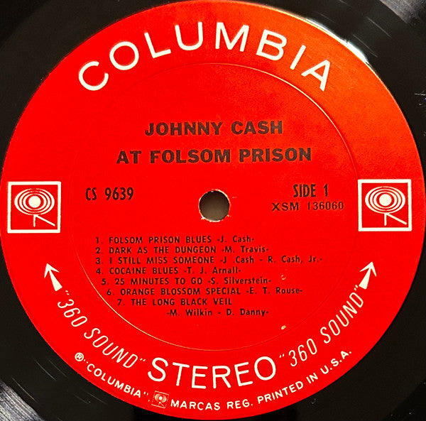 Johnny Cash : At Folsom Prison (LP,Album,Stereo)