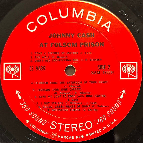 Johnny Cash : At Folsom Prison (LP,Album,Stereo)