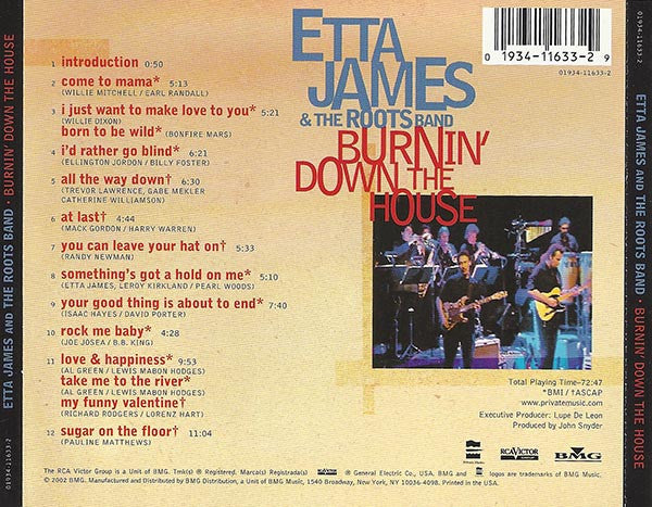 Etta James & Roots Band (2), The : Burnin' Down The House (Album)