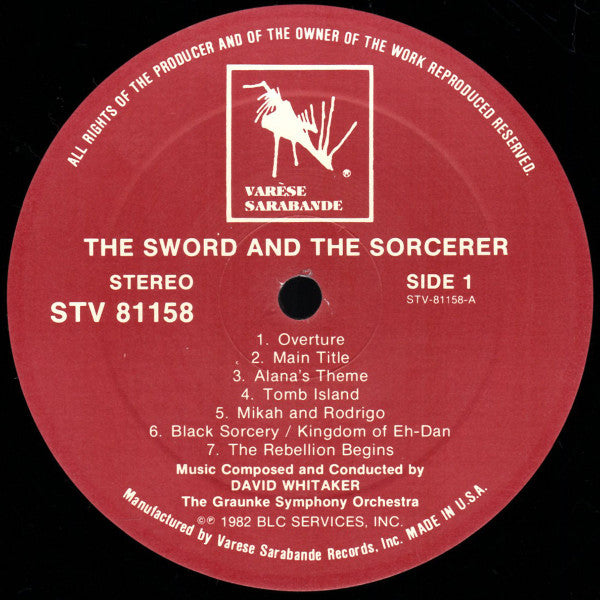 David Whitaker : The Sword And The Sorcerer (LP,Album)
