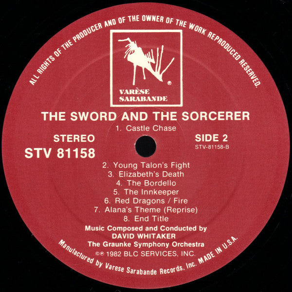 David Whitaker : The Sword And The Sorcerer (LP,Album)