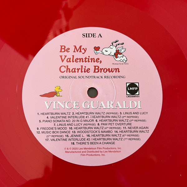 Vince Guaraldi : Be My Valentine, Charlie Brown (Original Soundtrack Recording) (LP,Album,Bioplastic,Limited Edition,Remastered,Stereo)