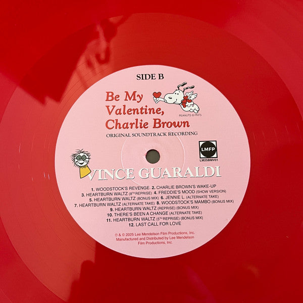 Vince Guaraldi : Be My Valentine, Charlie Brown (Original Soundtrack Recording) (LP,Album,Bioplastic,Limited Edition,Remastered,Stereo)