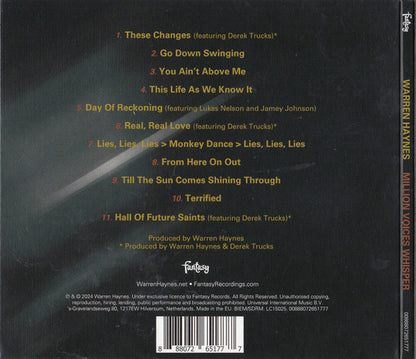 Warren Haynes : Million Voices Whisper (Album,Stereo)