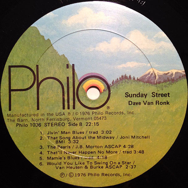 Dave Van Ronk : Sunday Street (LP,Album)