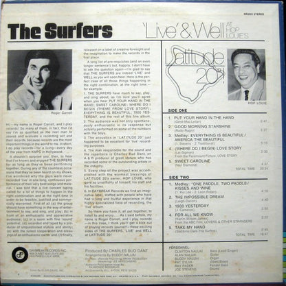 Surfers (4), The : 'Live' And Well At Hop Louie's Latitude 20°! (LP,Album)