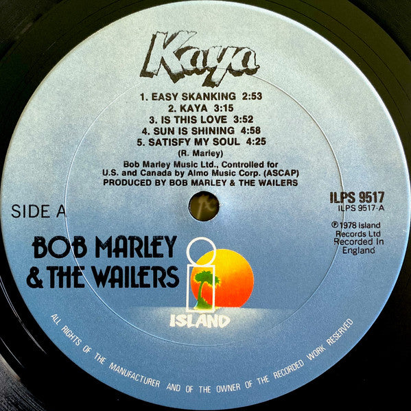Bob Marley & The Wailers : Kaya (LP,Album)