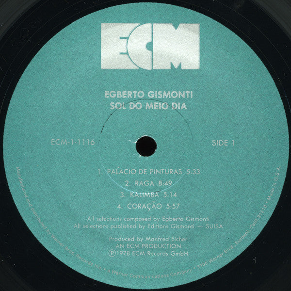 Egberto Gismonti : Sol Do Meio Dia (LP,Album)