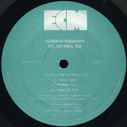 Egberto Gismonti : Sol Do Meio Dia (LP,Album)