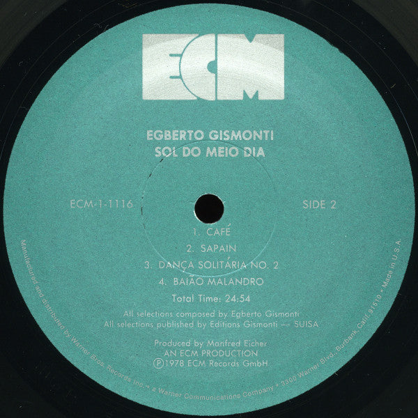 Egberto Gismonti : Sol Do Meio Dia (LP,Album)