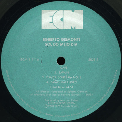 Egberto Gismonti : Sol Do Meio Dia (LP,Album)
