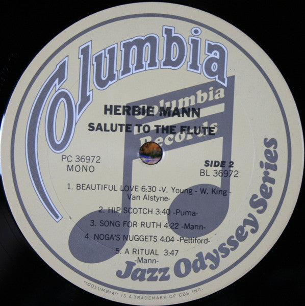 Herbie Mann With Urbie Green, Joe Wilder, Hank Jones, Joe Puma, Oscar Pettiford : Salute To The Flute (LP,Album,Reissue,Remastered,Mono)
