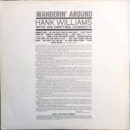 Hank Williams : Wanderin' Around (LP,Album,Mono)