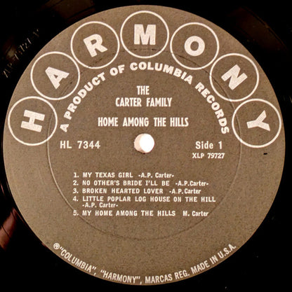 Carter Family, The : Home Among The  Hills (LP,Album)
