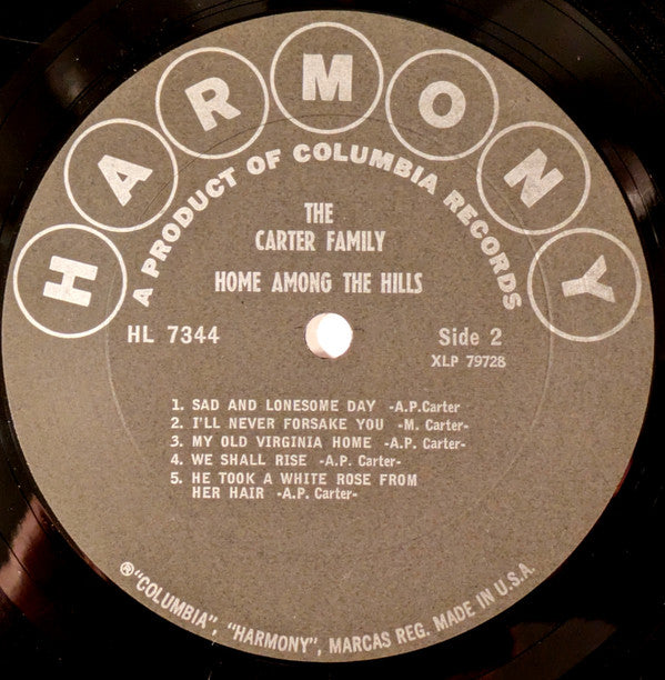 Carter Family, The : Home Among The  Hills (LP,Album)