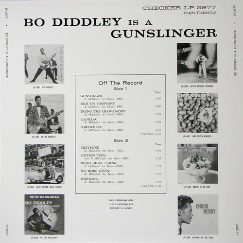 Bo Diddley : Bo Diddley Is A Gunslinger (LP,Album,Reissue)