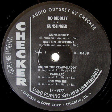 Bo Diddley : Bo Diddley Is A Gunslinger (LP,Album,Reissue)