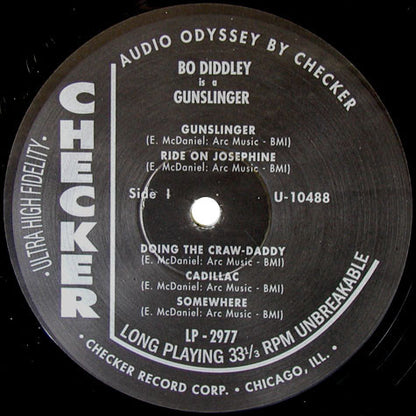 Bo Diddley : Bo Diddley Is A Gunslinger (LP,Album,Reissue)