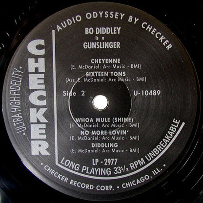 Bo Diddley : Bo Diddley Is A Gunslinger (LP,Album,Reissue)