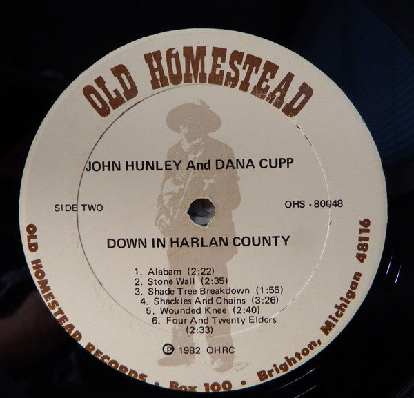 John Hunley And  Dana Cupp : "Down In Harlan County" (LP)