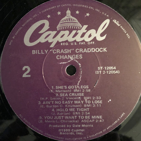 Billy 'Crash' Craddock : Changes (LP,Album)