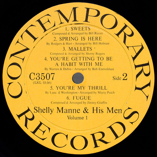 Shelly Manne & His Men : The West Coast Sound (LP,Album,Reissue,Mono)
