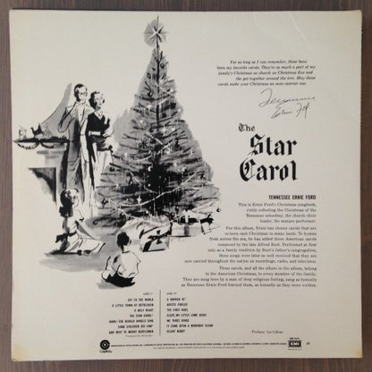 Tennessee Ernie Ford : The Star Carol: "Tennessee" Ernie Ford Sings His Christmas Favorites (LP,Reissue)