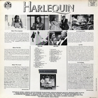 Brian May (2) : Harlequin (Original Motion Picture Soundtrack) (LP,Album)