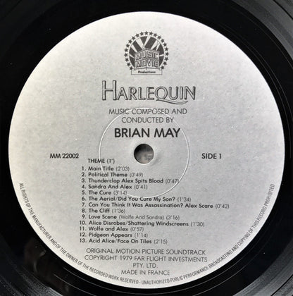 Brian May (2) : Harlequin (Original Motion Picture Soundtrack) (LP,Album)