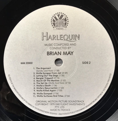 Brian May (2) : Harlequin (Original Motion Picture Soundtrack) (LP,Album)