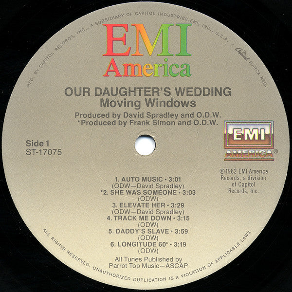 Our Daughter's Wedding : Moving Windows (LP,Album,Stereo)