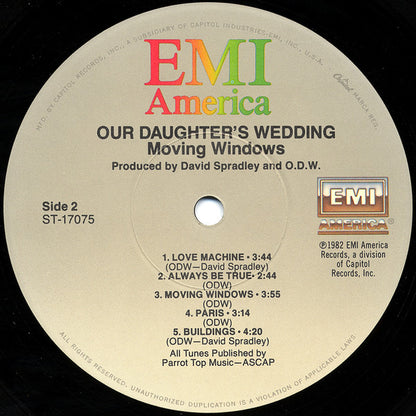 Our Daughter's Wedding : Moving Windows (LP,Album,Stereo)