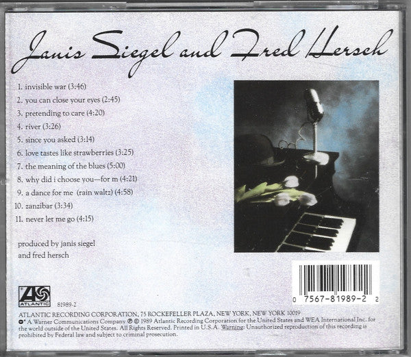 Janis Siegel And Fred Hersch : Short Stories (Album)