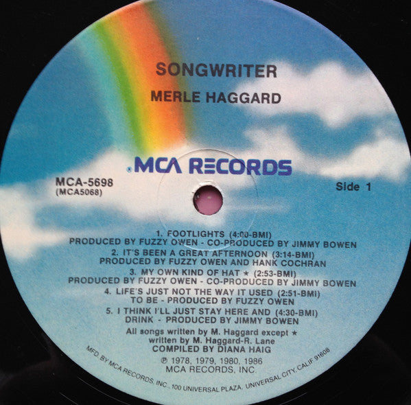 Merle Haggard : Songwriter (LP,Compilation)