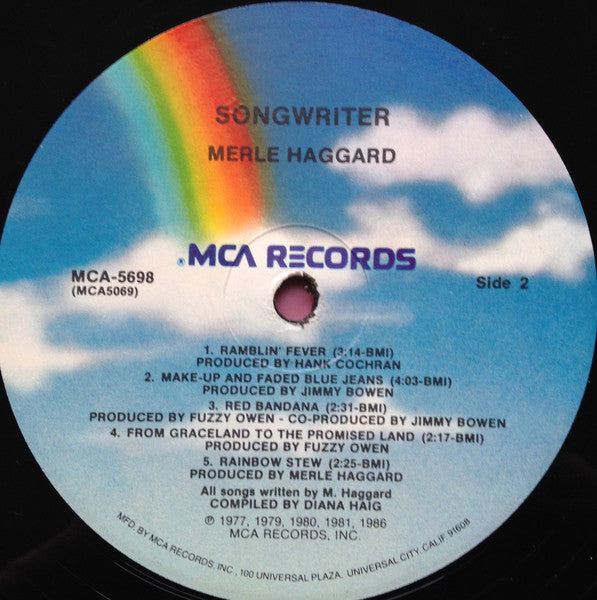 Merle Haggard : Songwriter (LP,Compilation)