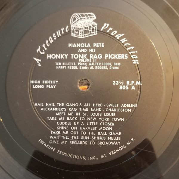 Pianola Pete And His Honky Tonk Rag Pickers : Volume 2 (LP)