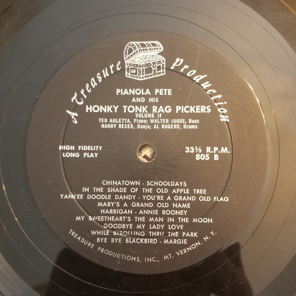 Pianola Pete And His Honky Tonk Rag Pickers : Volume 2 (LP)