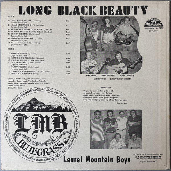 Laurel Mountain Boys, The : Long Black Beauty (LP,Album)