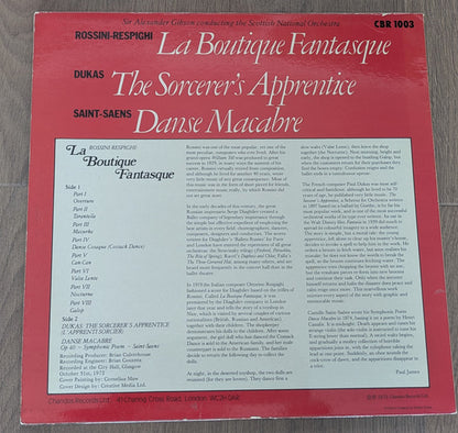 Ottorino Respighi, Paul Dukas, Camille Saint-Saëns : La Boutique Fantasque \ The Sorcerer's Apprentice \ Danse Macabre (LP,Album)