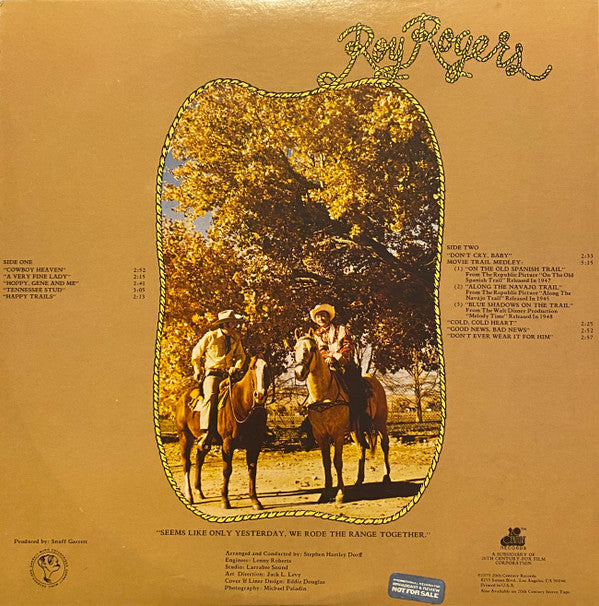 Roy Rogers (3) : Happy Trails To You (LP,Album)