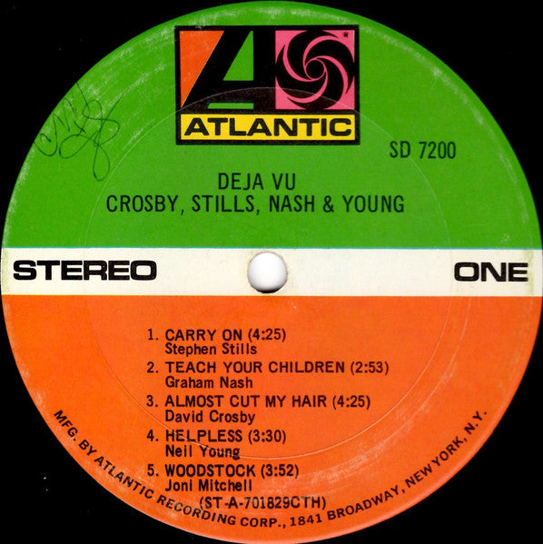 Crosby, Stills, Nash & Young : Déjà Vu (LP,Album,Stereo)