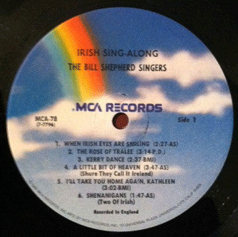 Bill Shepherd Singers, The : Irish Sing-Along (LP)