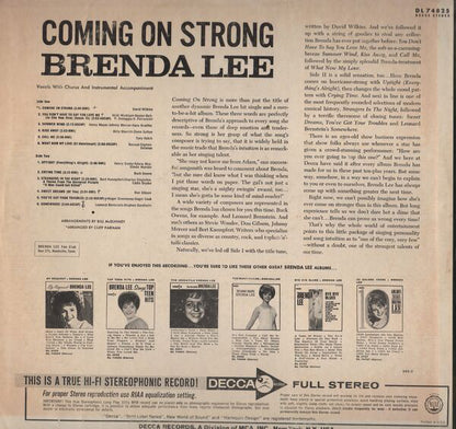 Brenda Lee : Coming On Strong (LP,Album,Stereo)
