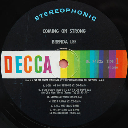 Brenda Lee : Coming On Strong (LP,Album,Stereo)
