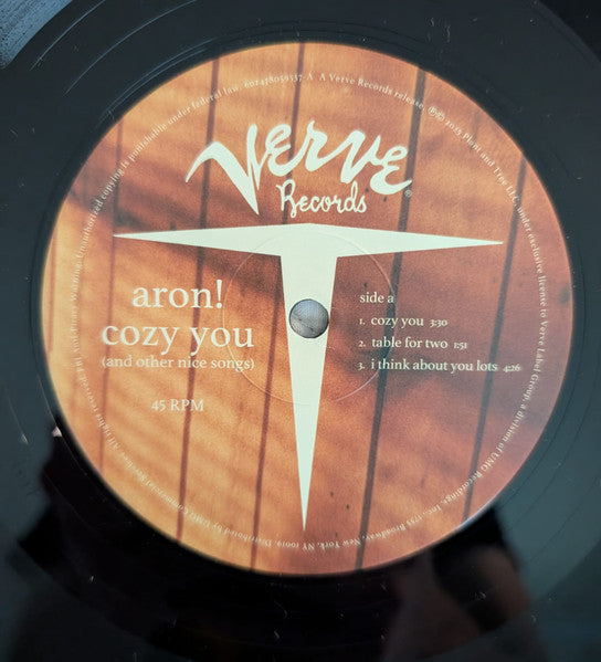 Aron! : Cozy You (And Other Nice Songs) (LP,45 RPM,EP,Stereo)
