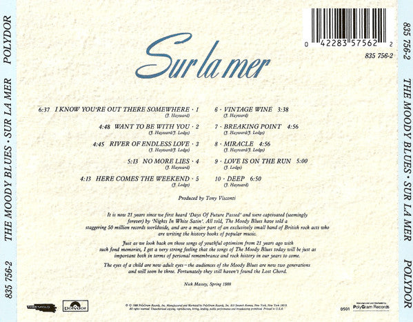 Moody Blues, The : Sur La Mer (Album)