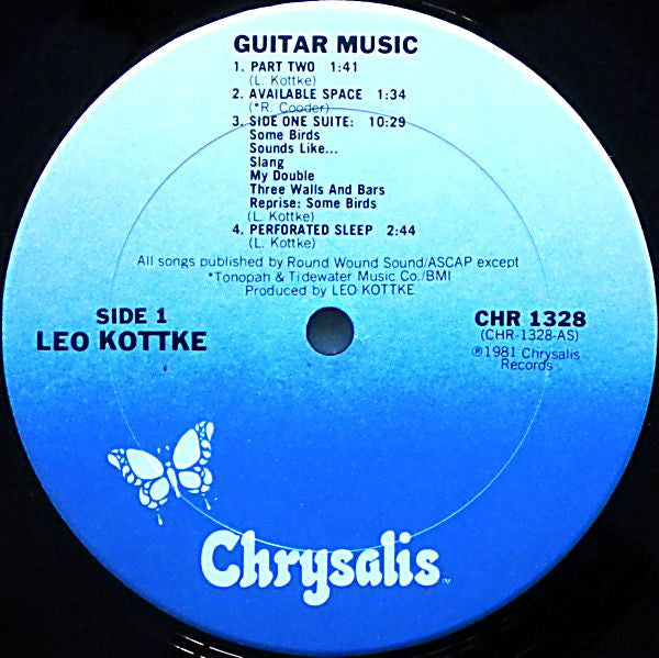 Leo Kottke : Guitar Music (LP,Album)