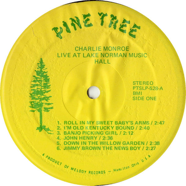 Charlie Monroe : Charlie Monroe Live At Lake Norman Music Hall (LP,Album)