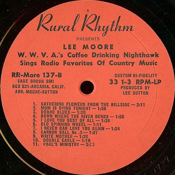 Lee Moore (4) : Sings Radio Favorites Of Country Music (LP)