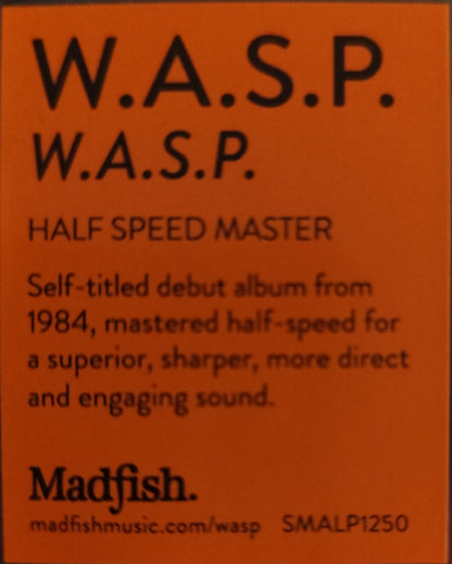 W.A.S.P. : W.A.S.P. (LP,Album,Reissue,Stereo)